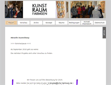 Tablet Screenshot of kunstraum-farmsen.de